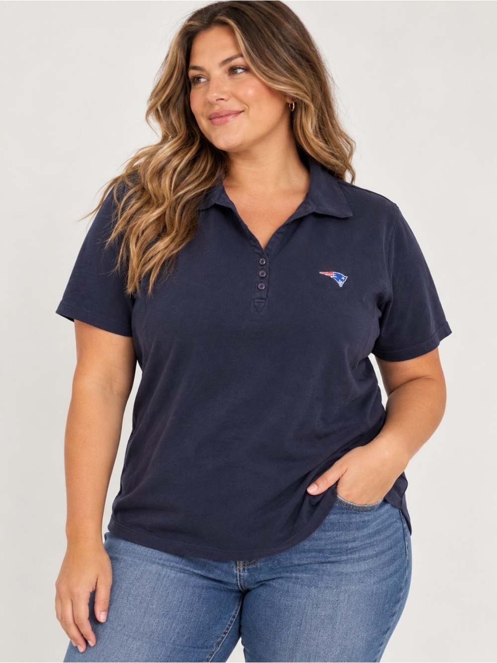 Cutter & Buck New England Patriots Navy Women’s NFL Polo 2x